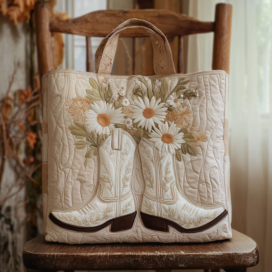 Daisy Boots Quilted Tote Bag GFTONT2013