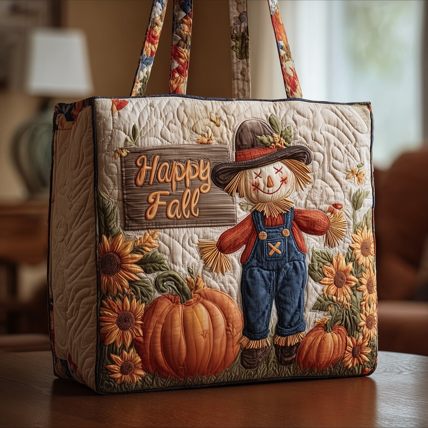 Happy Fall Quilted Tote Bag GFTONT2028