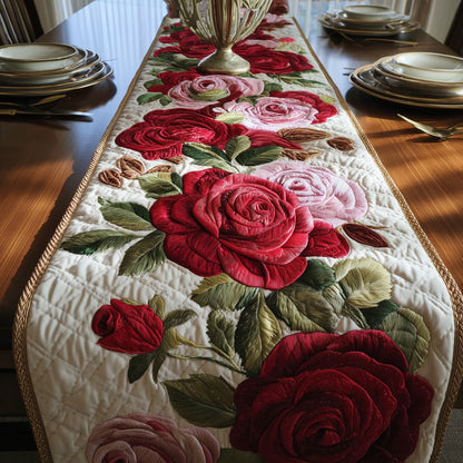 Gorgeous Rose Quilted Table Runner GFTONT2029
