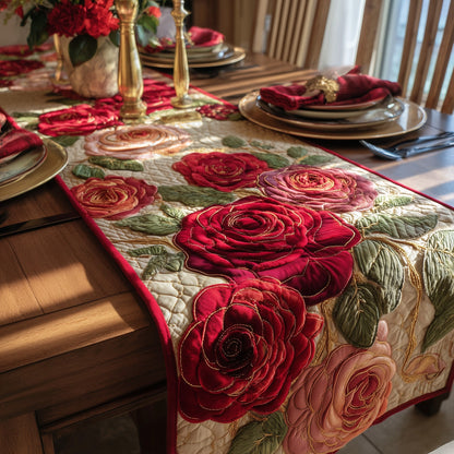 Gorgeous Rose Quilted Table Runner GFTONT2030