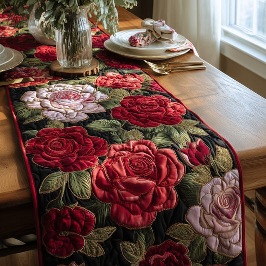 Gorgeous Rose Quilted Table Runner GFTONT2032