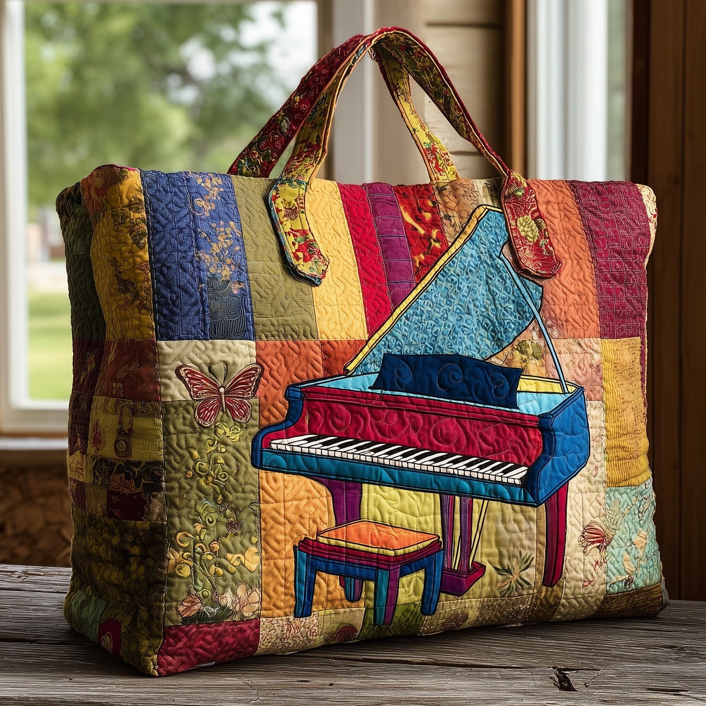 Colorpop Piano Quilted Tote Bag GFTONT2042