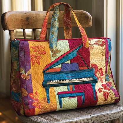 Colorful Pianist Quilted Tote Bag GFTONT2045