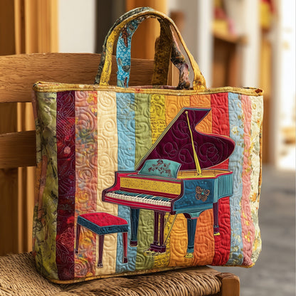 Colorful Pianist Quilted Tote Bag GFTONT2047