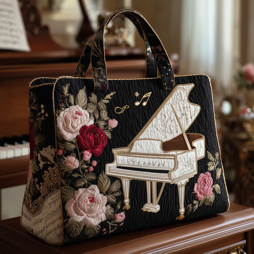 Grand Piano Quilted Tote Bag GFTONT2050