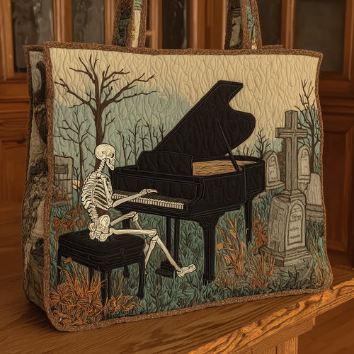 Skull in Chords Quilted Tote Bag GFTONT2063