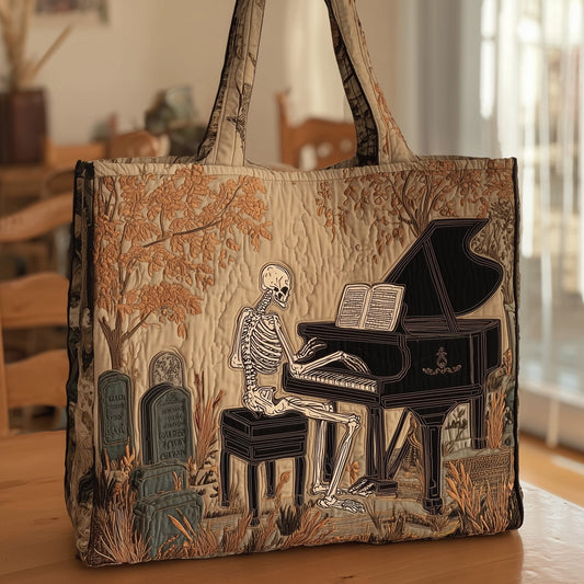 Skull in Chords Quilted Tote Bag GFTONT2064