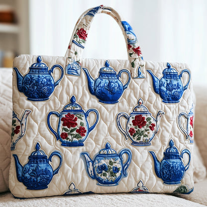 Teapot Quilted Tote Bag GFTONT2126