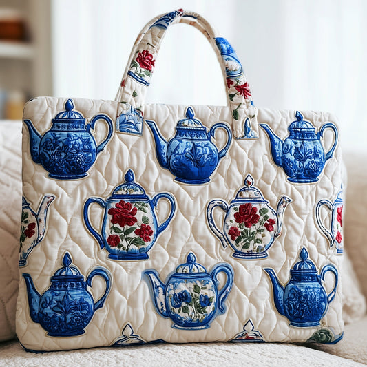 Teapot Quilted Tote Bag GFTONT2126