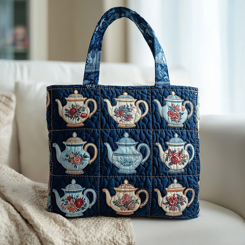 Vintage Teapot Quilted Tote Bag GFTONT2131