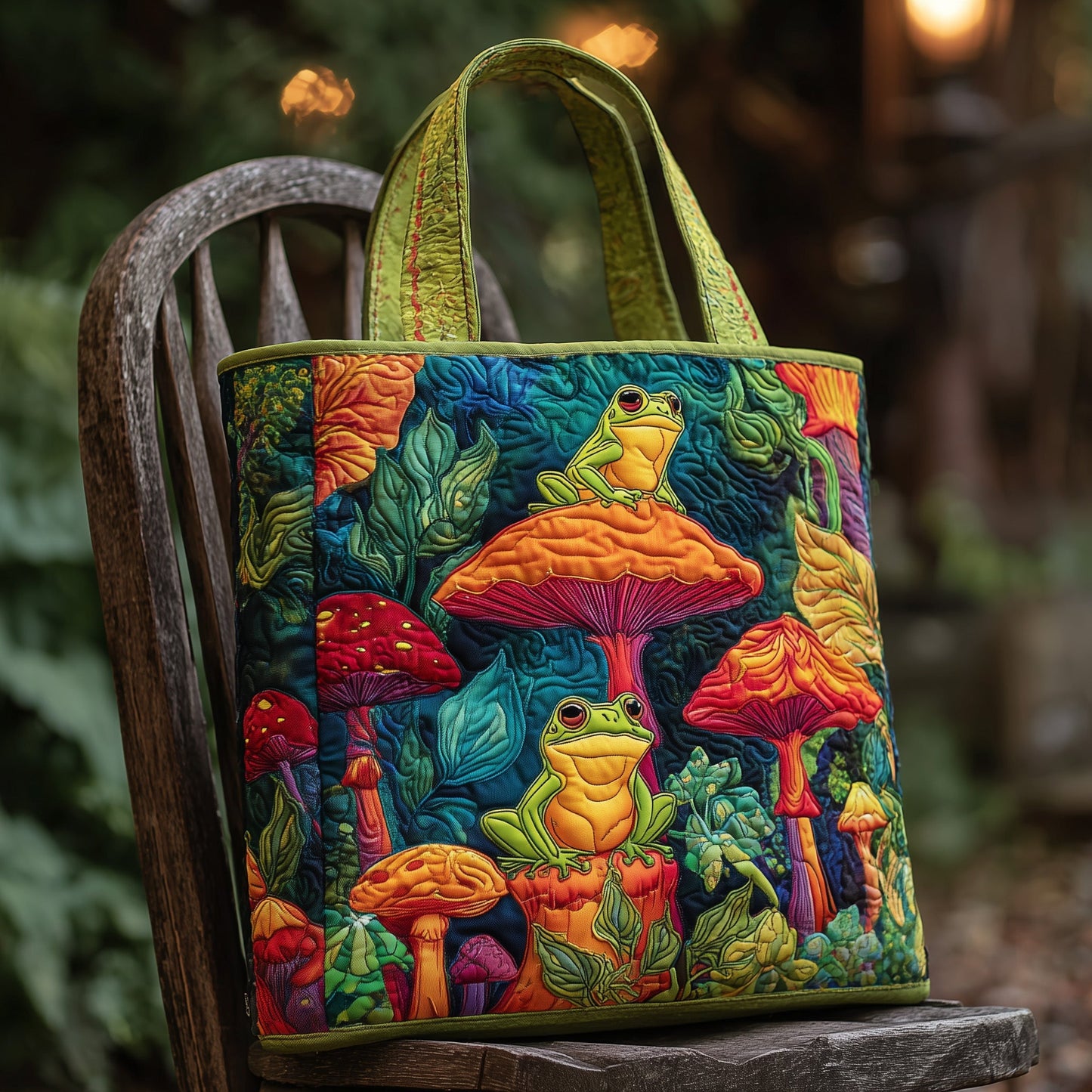 Frog Quilted Tote Bag GFTONT2135