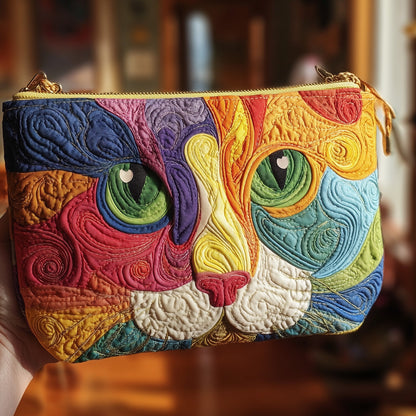 Swirly Cat Quilted Purse GFTONT2158