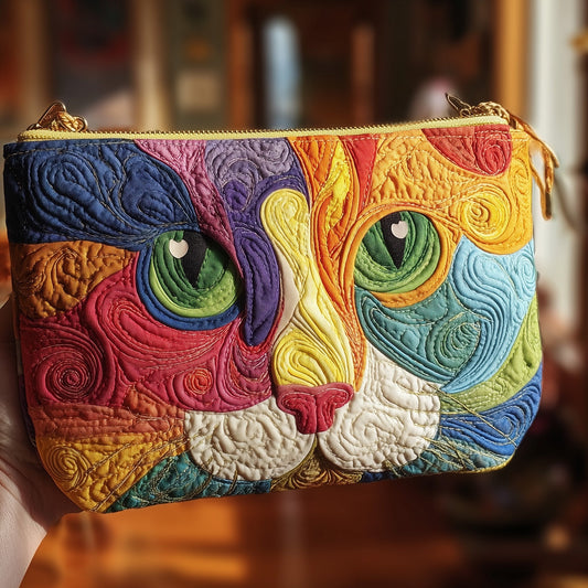 Swirly Cat Quilted Purse GFTONT2158