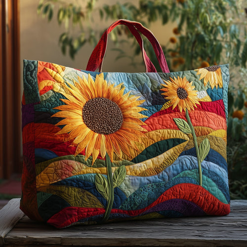 Sunflower Quilted Tote Bag GFTONT2186