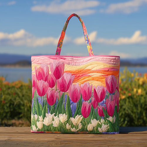 Tulip Sunset Quilted Tote Bag GFTONT2218