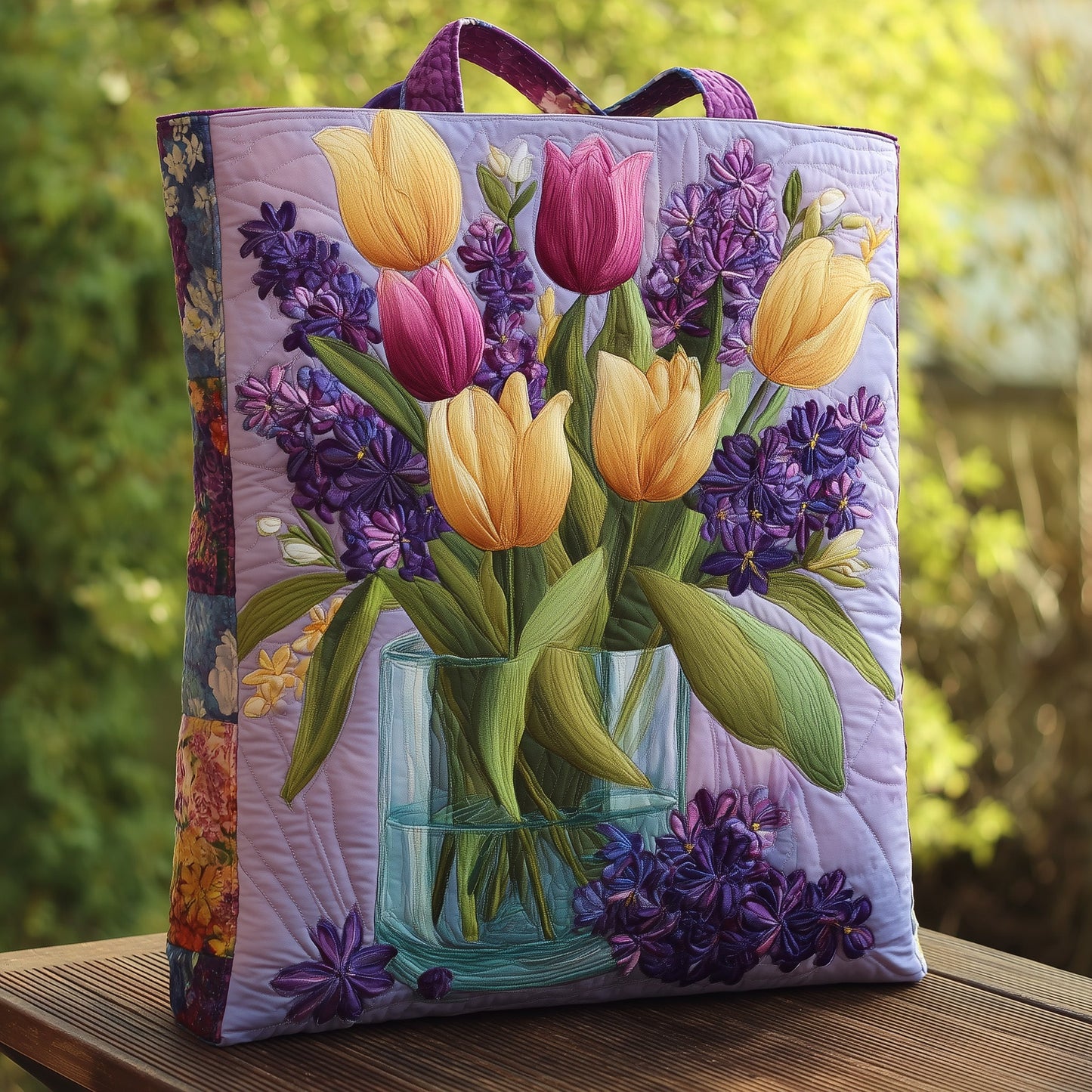 Elegant Tulip Quilted Tote Bag GFTONT2221