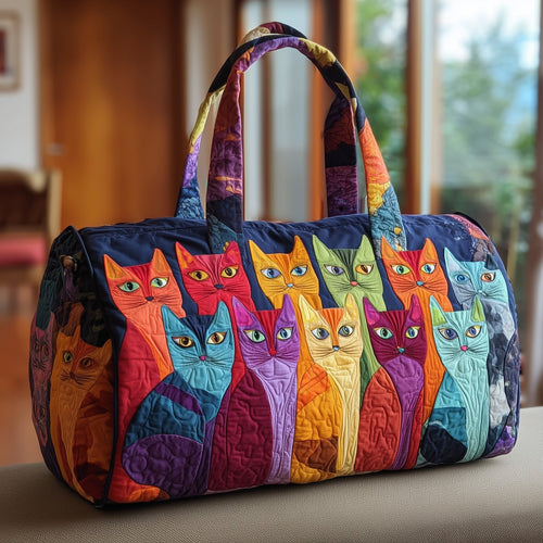 Whimsy Cat Quilted Duffle Bag GFTONT2227