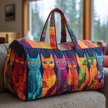 Whimsy Cat Quilted Duffle Bag GFTONT2228