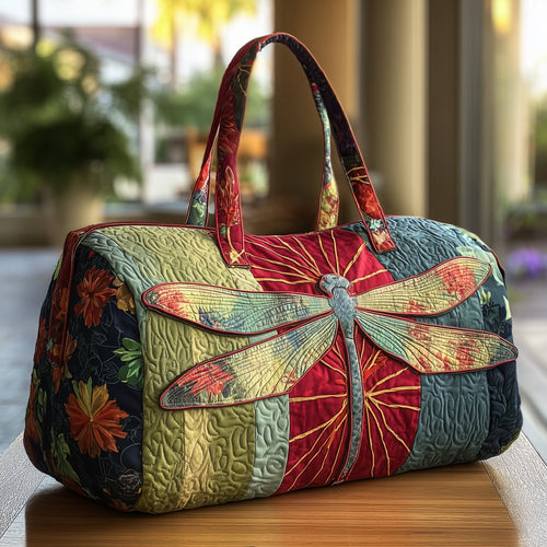 Gorgeous Dragonfly Quilted Duffle Bag GFTONT2281