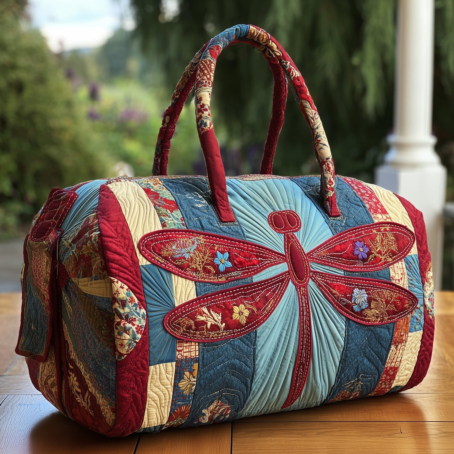 Gorgeous Dragonfly Quilted Duffle Bag GFTONT2283