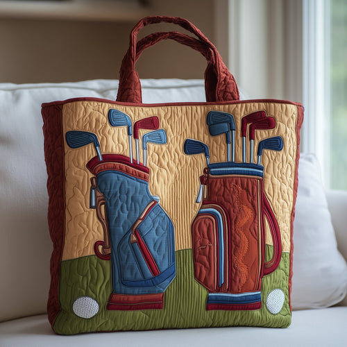 Golf Clubs Quilted Tote Bag GFTONT2290