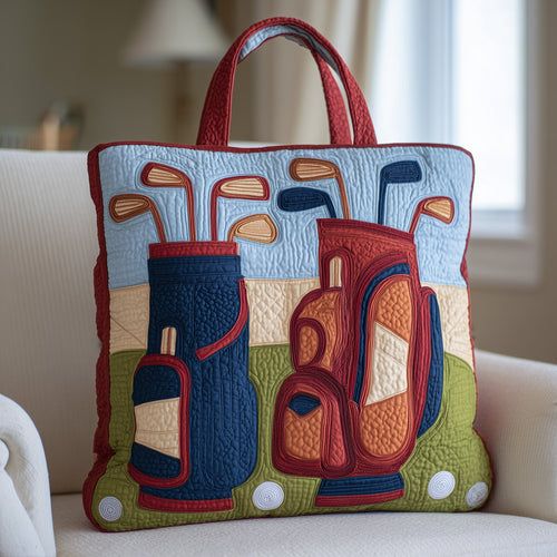 Golf Clubs Quilted Tote Bag GFTONT2291