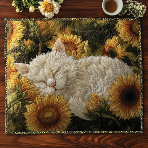 Sunflower Cat Quilted Placemat GFTONT2305