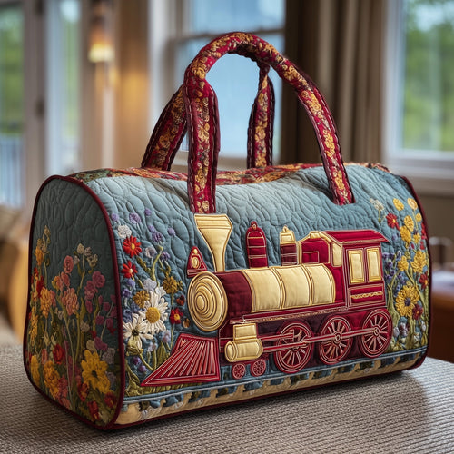 Floral Steam Track Quilted Duffle Bag GFTONT2313