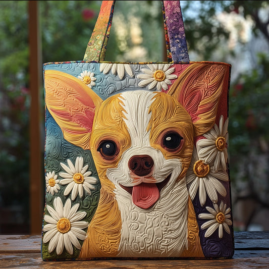 Chihuahua Quilted Tote Bag GFTONT2344