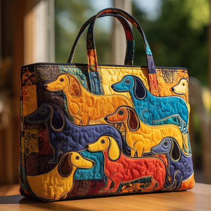 Dachshund Paw Quilted Tote Bag GFTONT2370
