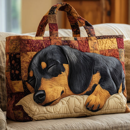 Dachshund Paw Quilted Tote Bag GFTONT2372