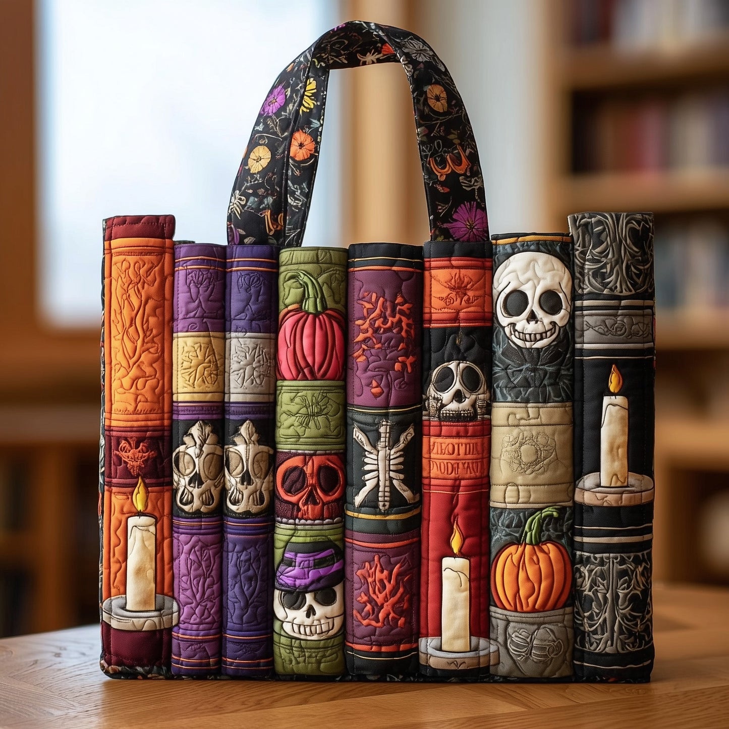 Spooky Books Quilted Tote Bag GFTONT2375