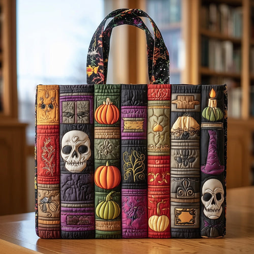 Spooky Books Quilted Tote Bag GFTONT2376