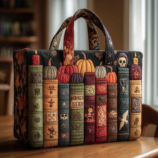 Spooky Books Quilted Tote Bag GFTONT2377