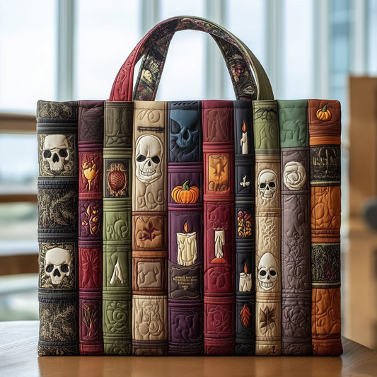 Spooky Books Quilted Tote Bag GFTONT2378