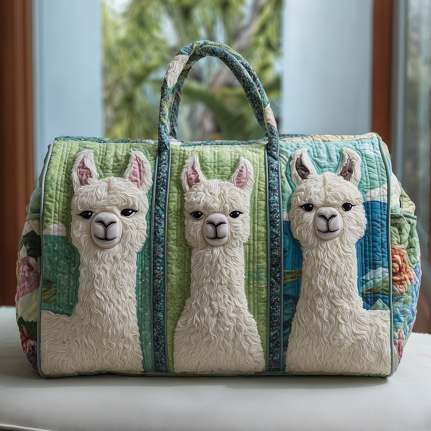 Llama Quilted Duffle Bag GFTONT2431