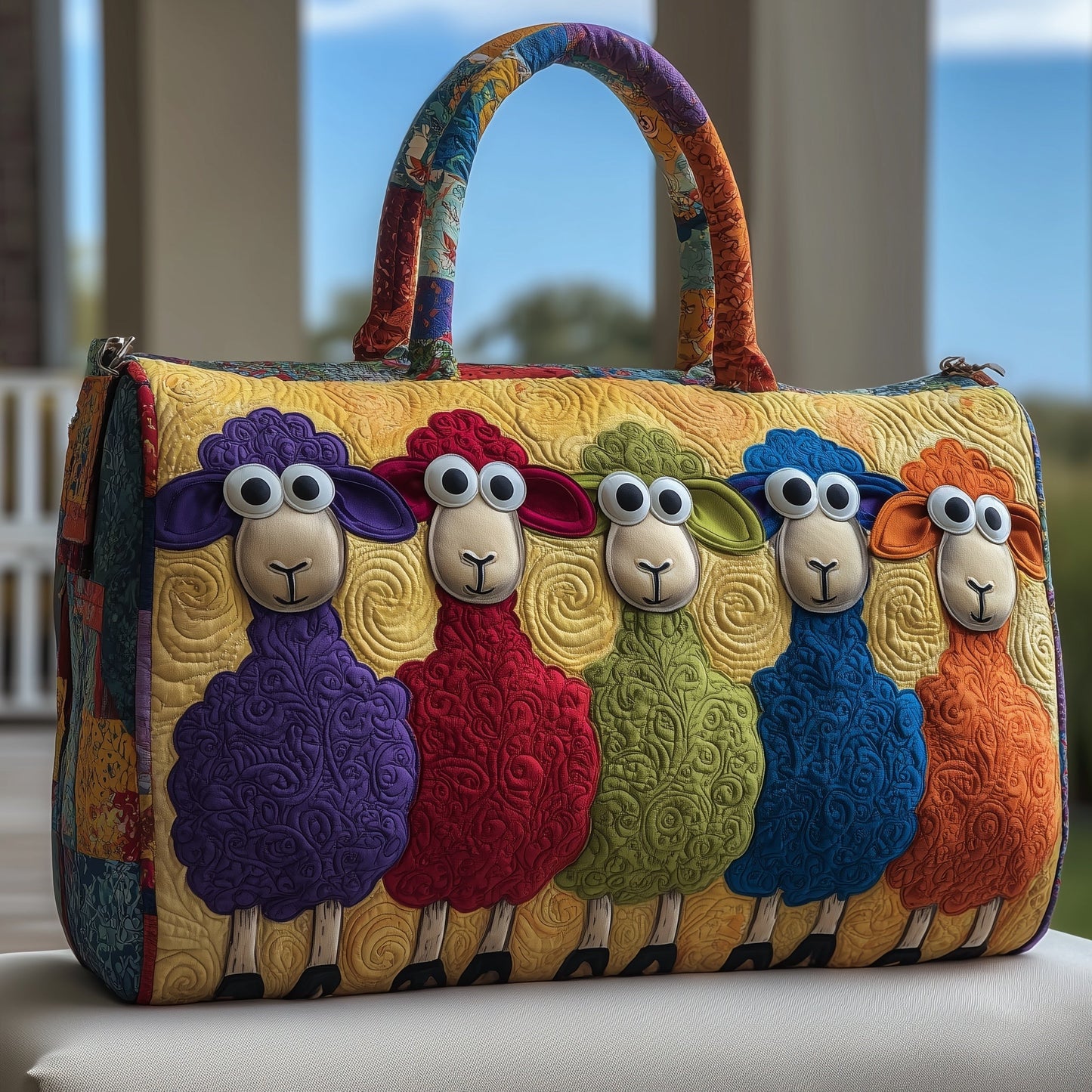 Sheep Gang Quilted Duffle Bag GFTONT2439