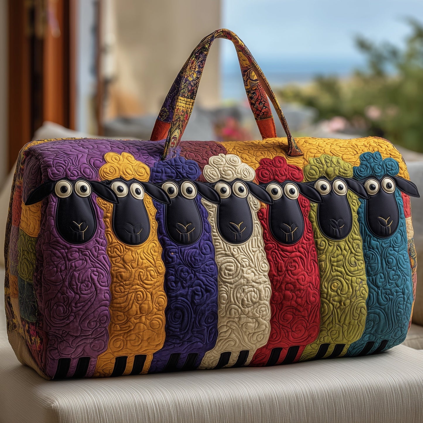 Sheep Gang Quilted Duffle Bag GFTONT2441