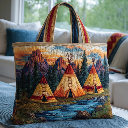 Native TeePee Quilted Tote Bag GFTONT2469