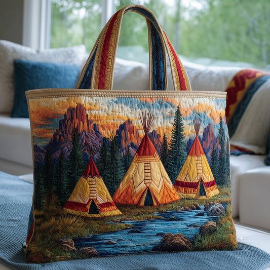 Native TeePee Quilted Tote Bag GFTONT2469