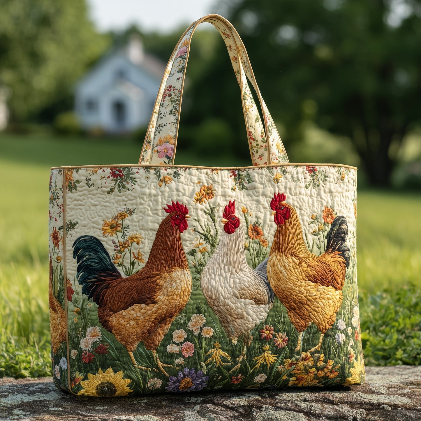 Clucky Crew Quilted Tote Bag GFTONT2483