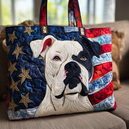 Patriot Pitbull Quilted Tote Bag GFTONT2488