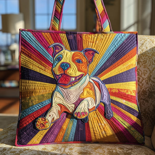 Pitbull Joy Quilted Tote Bag GFTONT2491