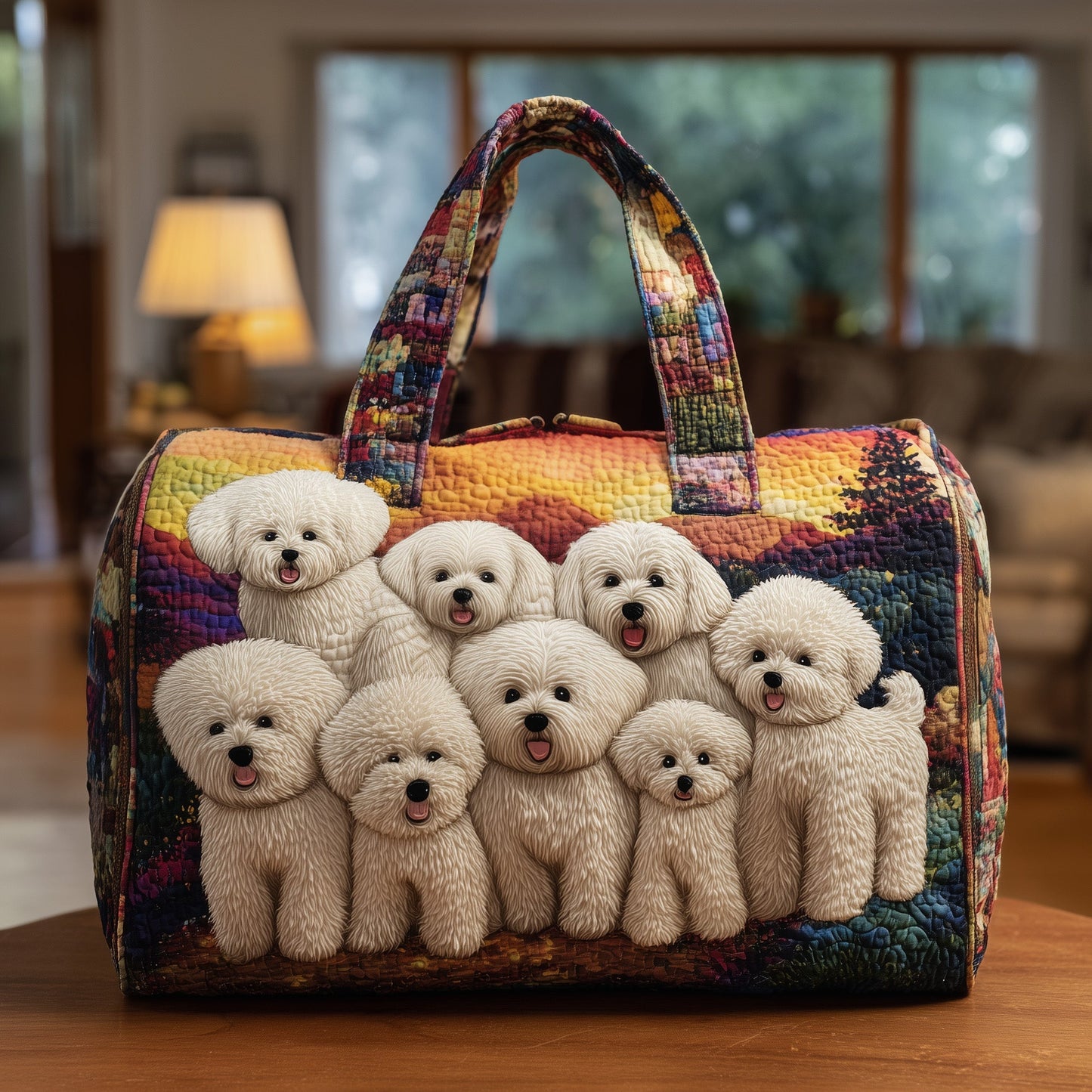 Bichon Quilted Duffle Bag GFTONT2527