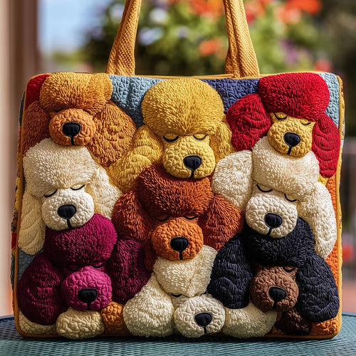 Snuggle Poodle Quilted Tote Bag GFTONT2558