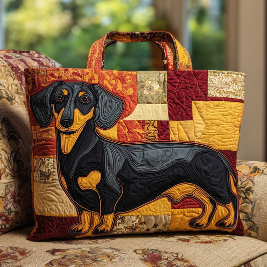Dachshund Quilted Tote Bag GFTONT2571