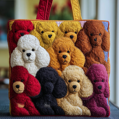 Cutesy Poodle Quilted Tote Bag GFTONT2577