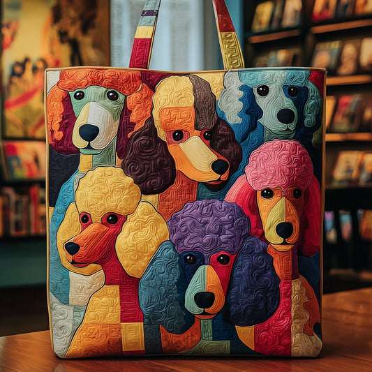 Cutesy Poodle Quilted Tote Bag GFTONT2578