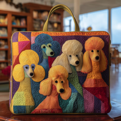 Cutesy Poodle Quilted Tote Bag GFTONT2579