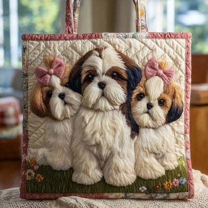 Shih Tzu Joy Quilted Tote Bag GFTONT2585